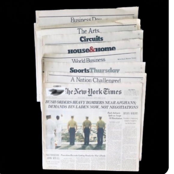 9/20/2001 The New York Times - Picture 3 of 6